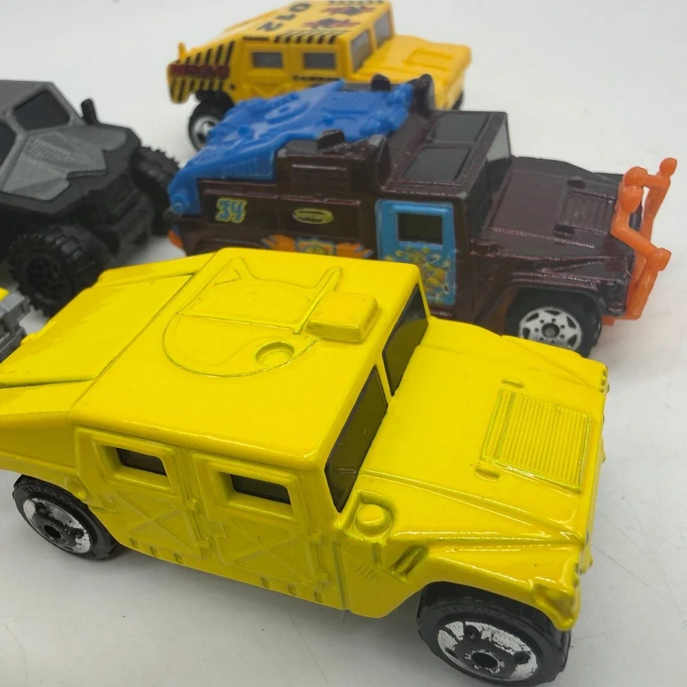 Matchbox Hot Wheels Hummer Humvee Diecast Car Lot 6pc Gold Chrome H2 SUV Used